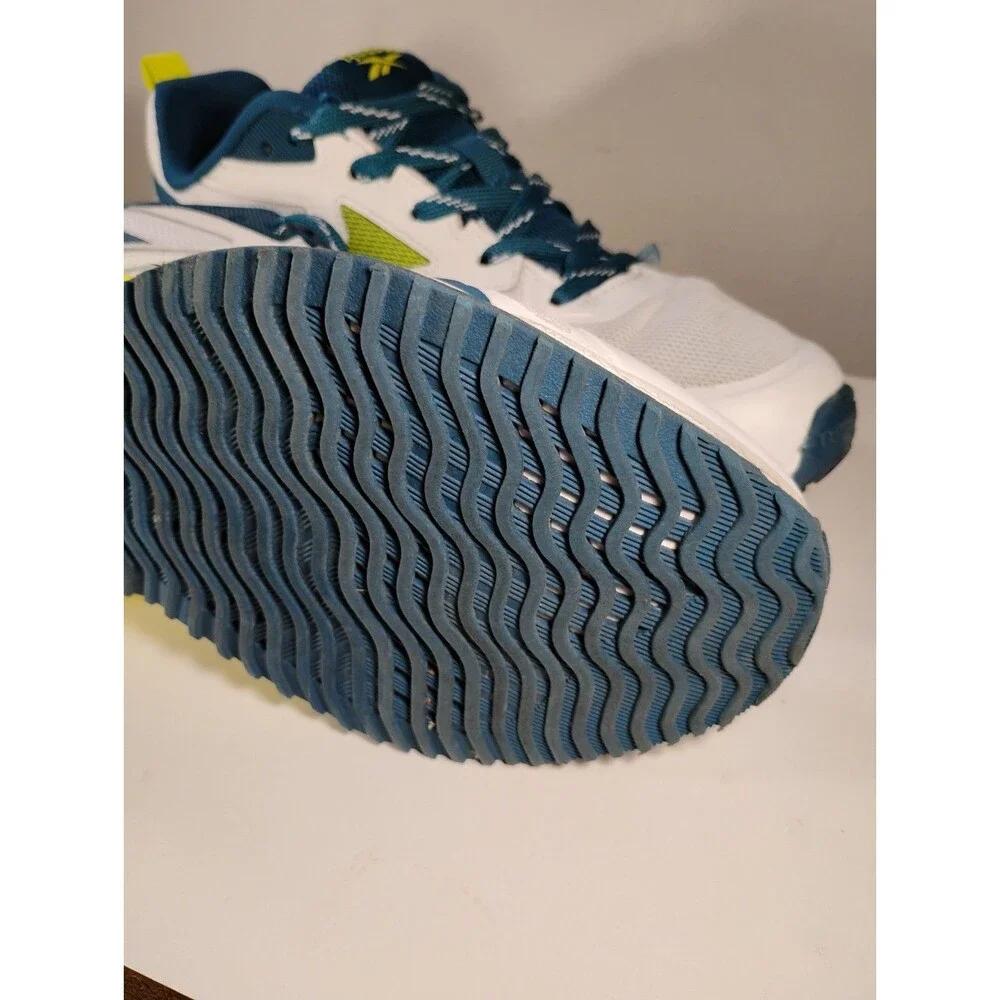 Reebok Floatzig 1 Sneaker Men's US 9.5 White Digital Lime Blue Running Shoes